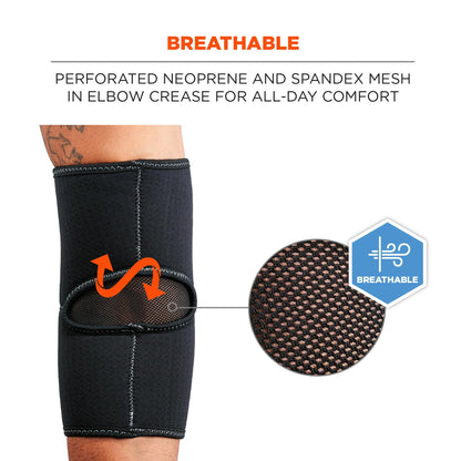 Ergodyne - 16573 ProFlex 650 Neoprene Elbow Sleeve, Black, Medium