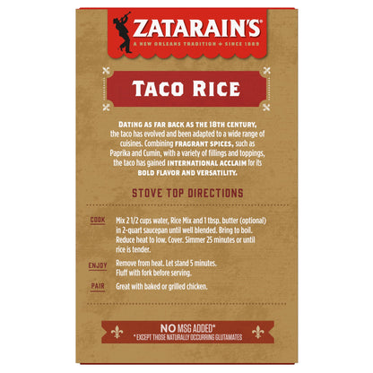 Zatarain's Taco Rice Mix, 6.9 oz (Pack of 8)