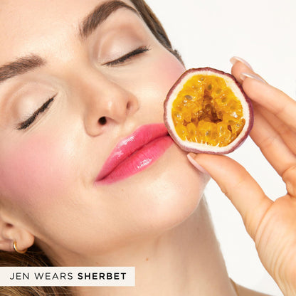 tarte maracuja juicy lip & cheek shift – pH-Powered Lip Gloss Balm with Vitamin E & Hyaluronic Acid for Smooth, Moisturized Lips & Cheek Tint Blush, Vegan & Cruelty-Free