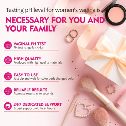 Vaginal pH Balance Test Strips, 50 Feminine pH Test Kit for Women Yeast Infection & BV Monitor, Reliable Acidity & Alkalinity Balance