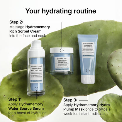 Hydramemory Rich Sorbet Cream | Hydrating Glow Cream For Long-Lasting Moisturized, Firm, And Radiant Skin | All Day Softness