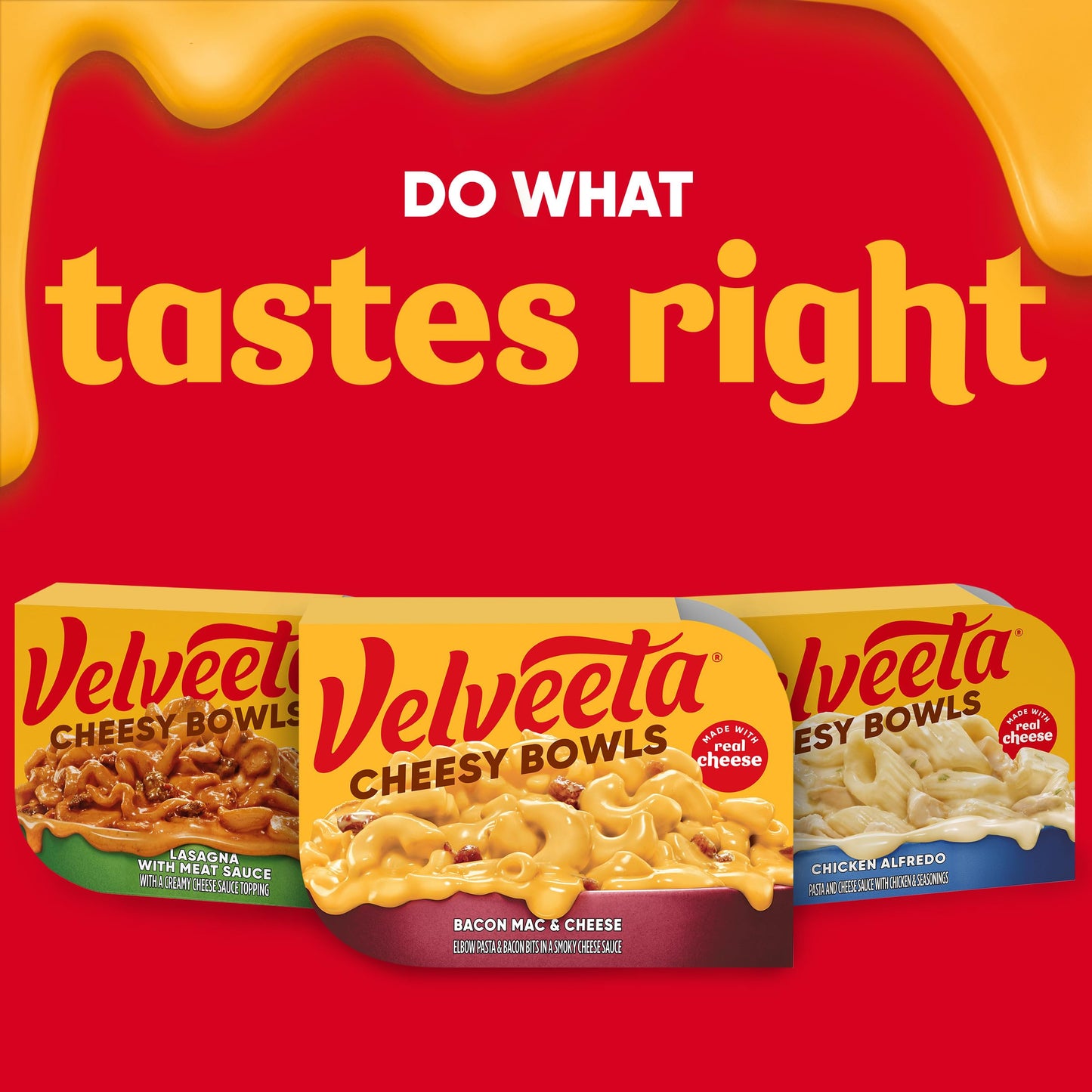 Velveeta Cheesy Bowls Bacon Mac & Cheese Microwave Meal, 9 oz Tray