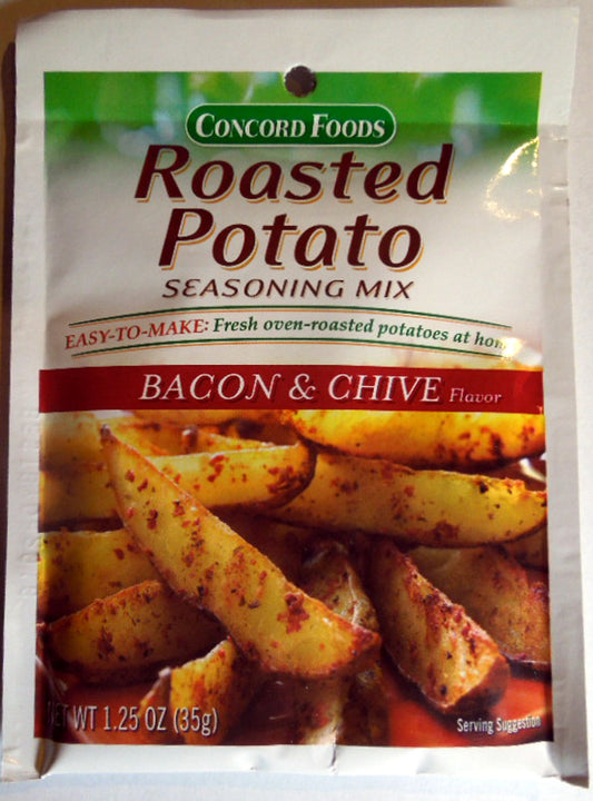 Concord Foods Roasted Potato Seasoning Mix - Bacon & Chive Flavor - 4 of 1.25 oz pkgs