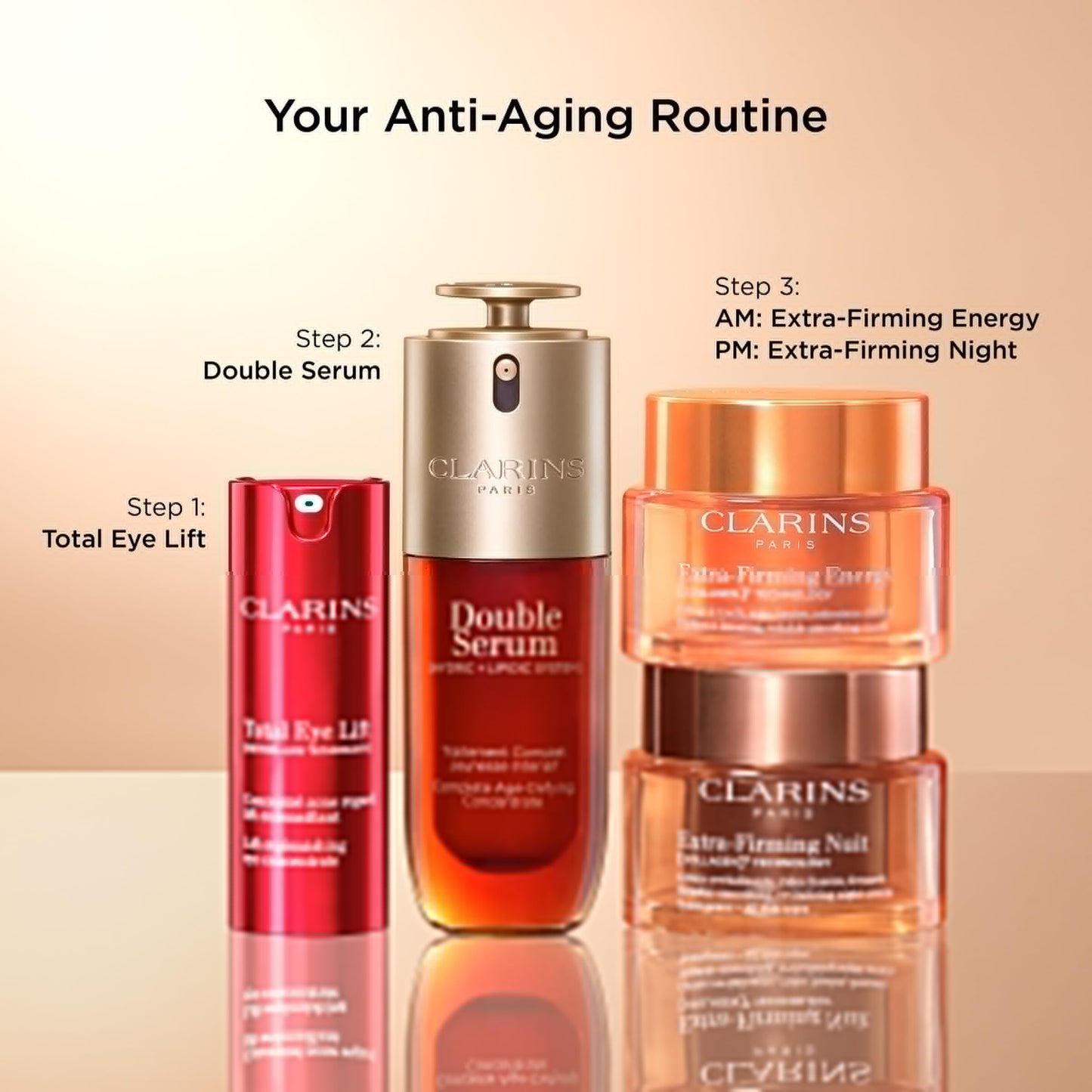 Clarins NEW Extra-Firming Night Moisturizer | Firming and Renewing Anti Aging Night Cream | Contains Collagen Polypeptide, Avocado Peptides & Niacinamide | Refillable | All Skin Types | 1.7 Ounces