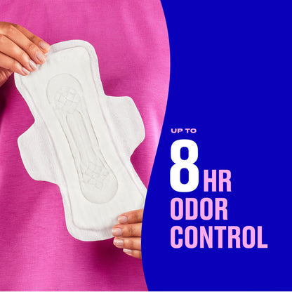 Carefree Ultra Thin Pads for Women, Super/Long Pads with Wings, 84ct (3 Packs of 28ct) | Carefree Feminine Care, Period Care & Postpartum | 84ct (3 Packs of 28ct)