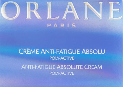 Orlane – Anti‑Fatigue Absolute Cream Poly‑Active, 1.7 fl oz (50 ml) – Revitalizing Face Cream, Boosts Circulation, Detoxifies & Hydrates, Energizing Daily Moisturizer for Radiant, Refreshed Skin