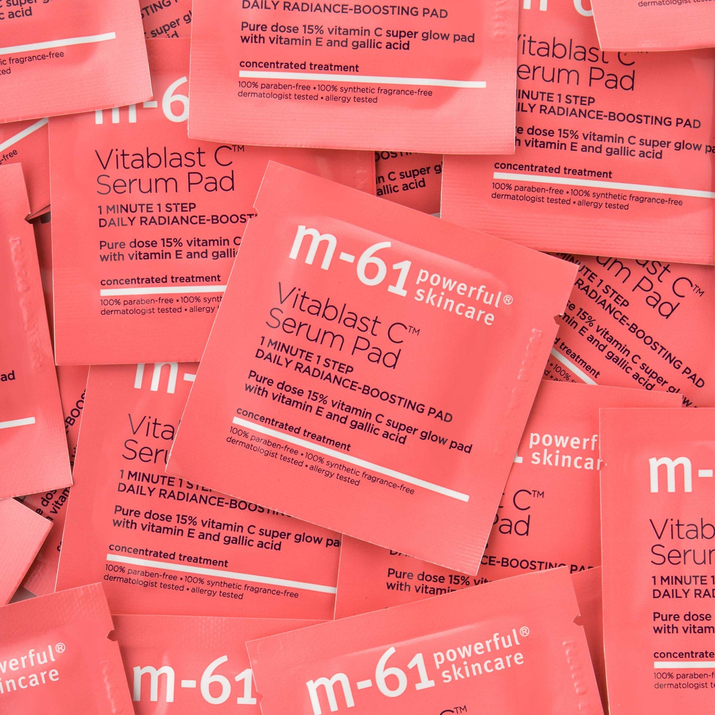 m-61 Vitablast C Serum Pad | Serum Pad With A Pure Dose Of 15% Stabilized Vitamin C - 30 Treatments