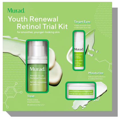 Murad Retinal Trial Kit - Lift and Resculpt with Retinal 2-Piece Trial Kit ($73 Value) - Anti-Aging Set Encapsulated Retinal - Retinal Serum 0.5Fl Oz, Retinal Eye Cream 0.11Fl Oz