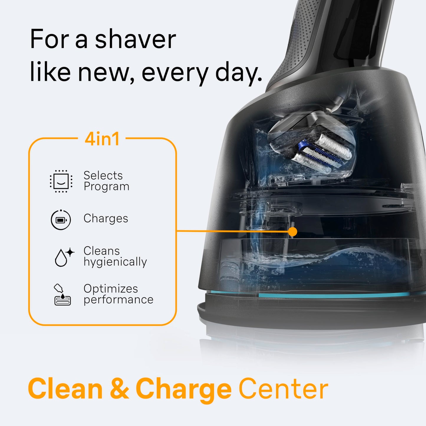 Braun Electric Razor for Men Series 5, Beard Shaver, Electric Shaver, Precision Trimmer, 4-in-1 Clean & Charge Center, S5 5160cc
