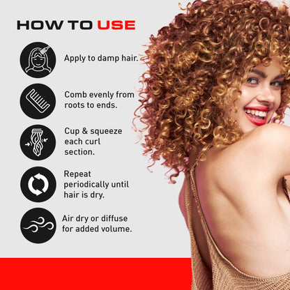 ARROJO Curl Enhancer – Curly Hair Gel for Soft, Fine Curls - Curl Gel w/ Amino Acids, Oat Proteins – Curl Enhancing Hair Products to Add Shapely Spring – Wavy & Curly Hair Products (5.1 oz)