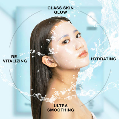 STARSKIN Red Carpet Ready Bio-Cellulose Face Mask – 4 Pack, Hydrating Face Mask for all Skin Types, Instant Hydration & Glass-Skin Glow, Revitalizing and Moisturizing, Korean Skincare