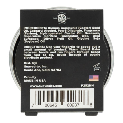 Suavecito Original Scent Beard Balm 1.5 oz Can - No Flaking, Eliminates Dryness & Itchiness - Conditions, Nourishes, Hair & Skin