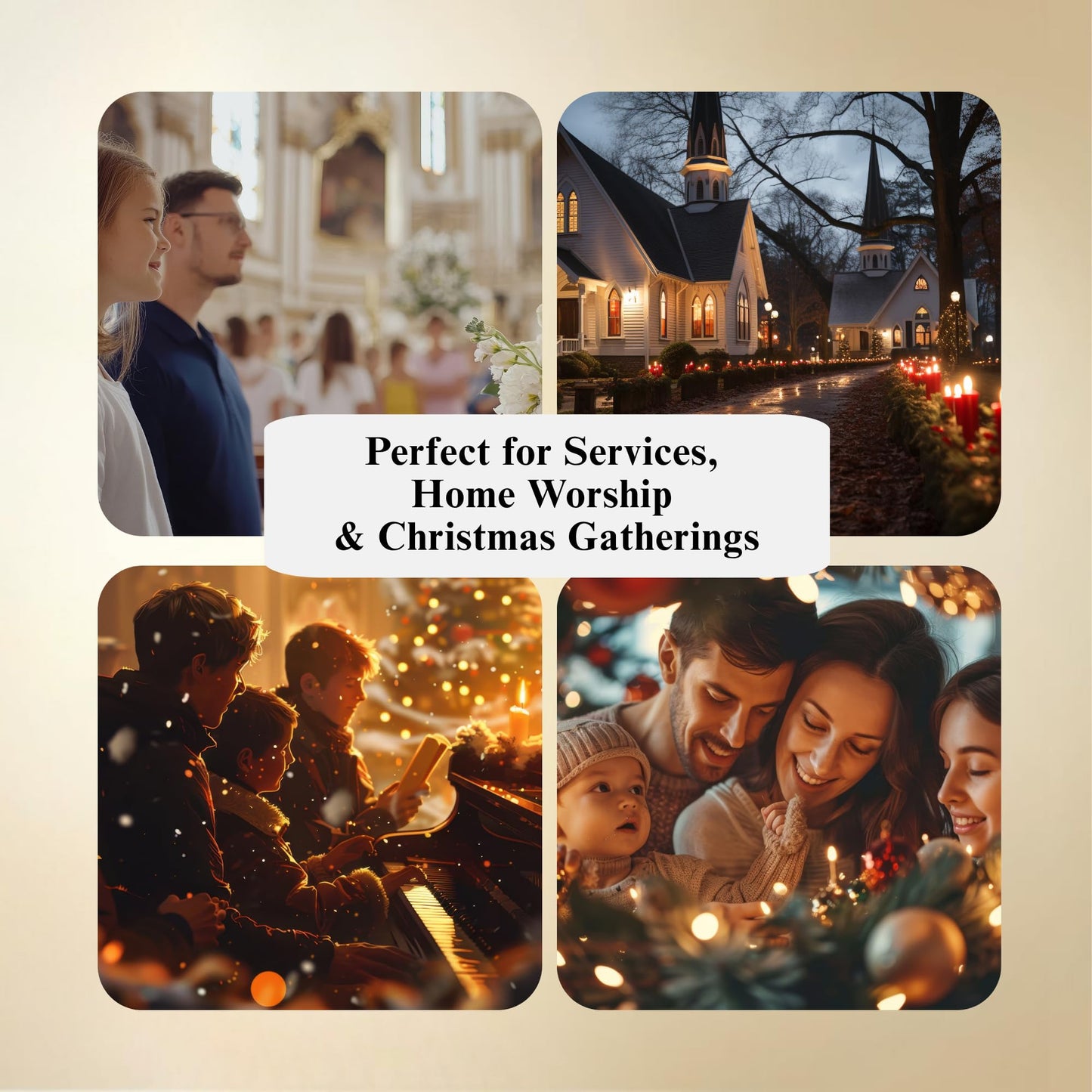 Christmas Edition Communion Cups | The Miracle Meal – 20 Pre-Filled Cups with Juice & Wafer | Celebrate Faith & Joy