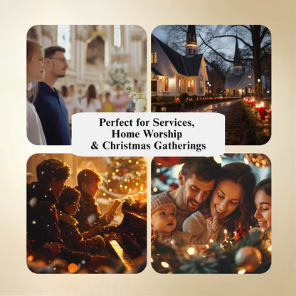 Christmas Edition Communion Cups | The Miracle Meal – 20 Pre-Filled Cups with Juice & Wafer | Celebrate Faith & Joy