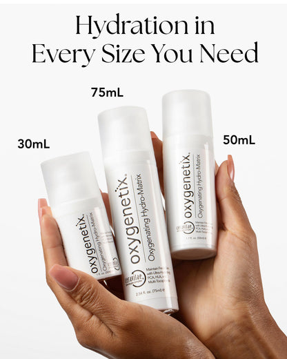 Oxygenetix Oxygenating Hydro-Matrix (1oz) | Lightweight Aloe-Based Face Moisturizer with Hyaluronic Acid for Sensitive, Dry, or Compromised Skin