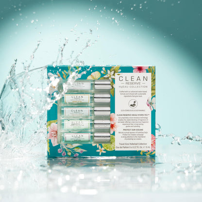 CLEAN H2EAU Fragrance Discovery Gift Set, Travel Mini Size, Water-Based Layerable Daily Perfume, Cruelty-Free, Ethyl Alcohol, Phthalate & Paraben Free