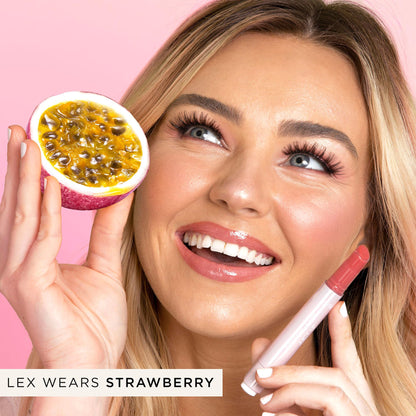 tarte maracuja juicy lip balm gloss – Viral Nourishing Lip Butter Color with High-Shine Hydration, Skincare Infused with Vitamin E, Vegan & Cruelty-Free