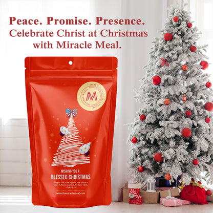 Christmas Edition Communion Cups | The Miracle Meal – 20 Pre-Filled Cups with Juice & Wafer | Celebrate Faith & Joy