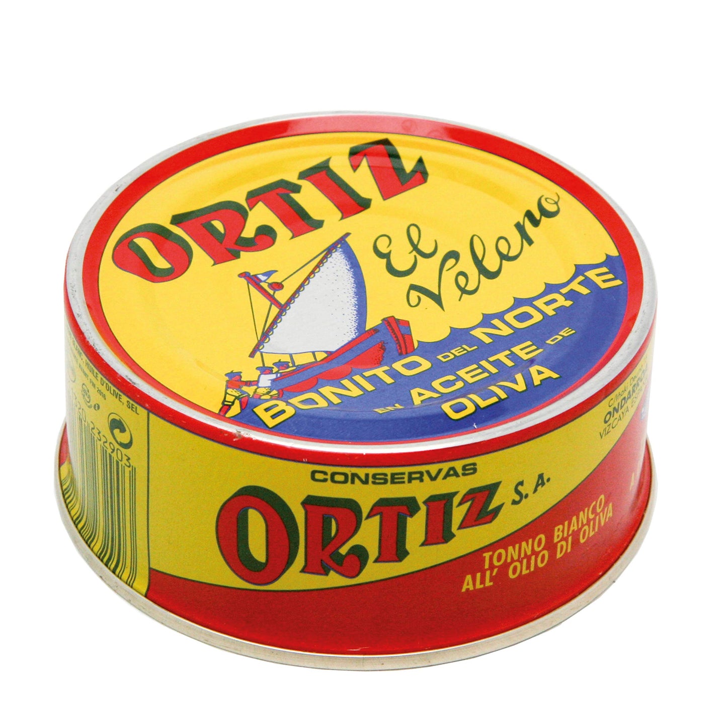 Ortiz White Tuna in Olive Oil, Fresh Tender Slices, Spanish Wild Caught Tuna, High in Protein and Omega 3 Fats, Excellent in Salad, Pasta or Sandwiches - No Need to Add Mayo, 8.81oz Can