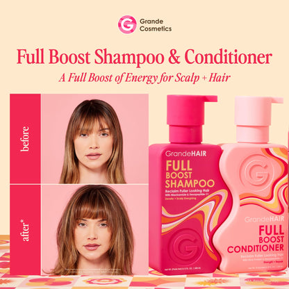 Grande Cosmetics GrandeHAIR Full Cleanse Travel Kit - Travel Size Shampoo & Conditioner - for Healthier, Fuller-Looking Hair