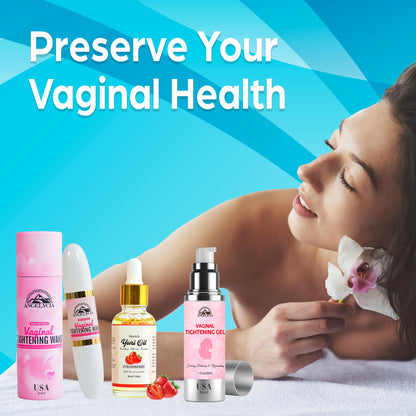 ANGELYCIA Ultimate Feminine Rejuvenation Trio: Wand, Gel and Yoni Oil for Vaginal Tightening, Rejuvenation, Effective Vaginial Tightening Gel, Coochie Tightener Wand and Feminine Yoni Oil