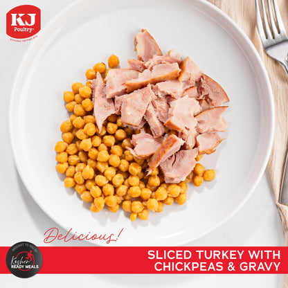 KJ Poultry Kosher Ready Meals - Turkey Shwarma, MRE Meat Meals Ready to Eat, Gluten Free, Halal, (1 Pack) Prepared Entree Fully Cooked, Shelf Stable Microwave Dinner, Travel, Military, Camping