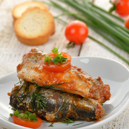 Pinhais Canned Sardines in Tomato Sauce, 4.4 oz (Pack of 4)