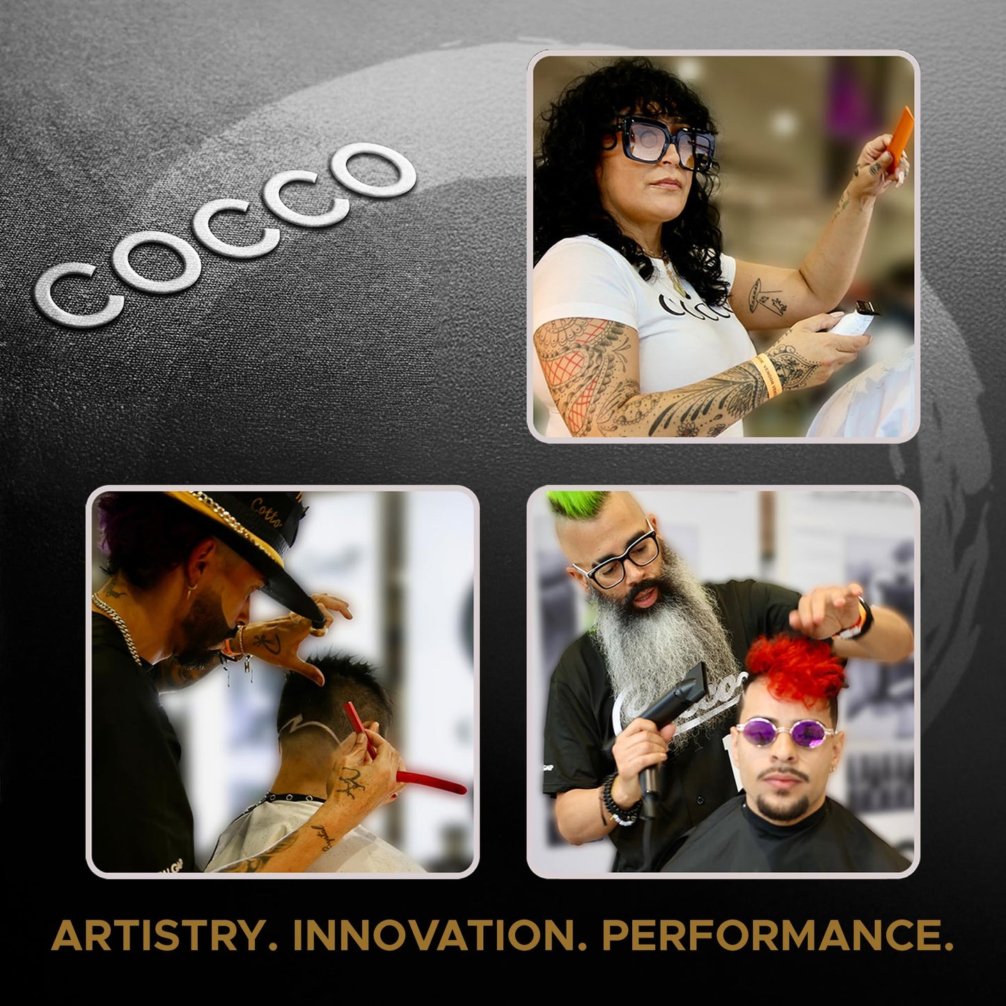 Cocco Veloce Pro Clipper, Digital Gap Ambassador Graphene Taper Blade Professional Hair Clippers, High-Torque BLDC Motor, All-Metal, Cordless, Charging Base Included
