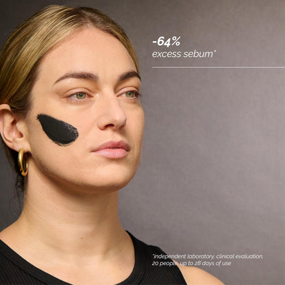 /skin regimen/Lx Charcoal Mask, Purifying Clay Mask, Detoxifies, Absorbs Impurities, Minimizes Pores, Longevity Complex™, Bamboo Charcoal, Clean Beauty, Vegan, Oily Skin, Italy, 2.54 Fl Oz