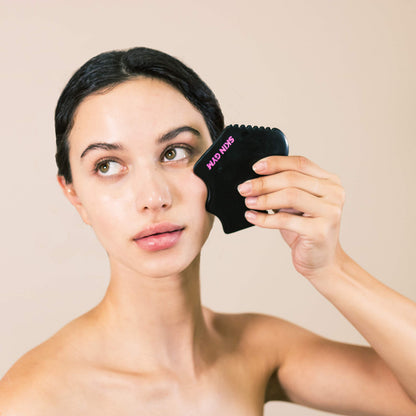 Skin Gym Cleo Bian Stone Gua Sha Face Massager for Under Eye Bags, Puffy Eyes and Fine Lines Anti-Aging Face Lift Skin Care Beauty Tool