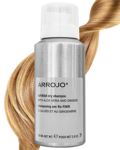 Arrojo ReFINISH Dry Shampoo – Sulfate-Free, Paraben-Free Volumizing Dry Shampoo Spray for Men & Women - Absorbs Oil & Buildup