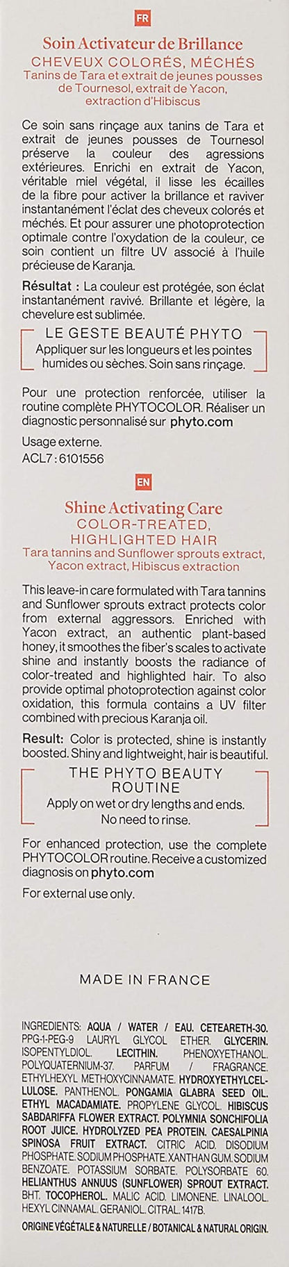 PHYTO Phytocolor Shine Activating Care, 5.07 fl oz