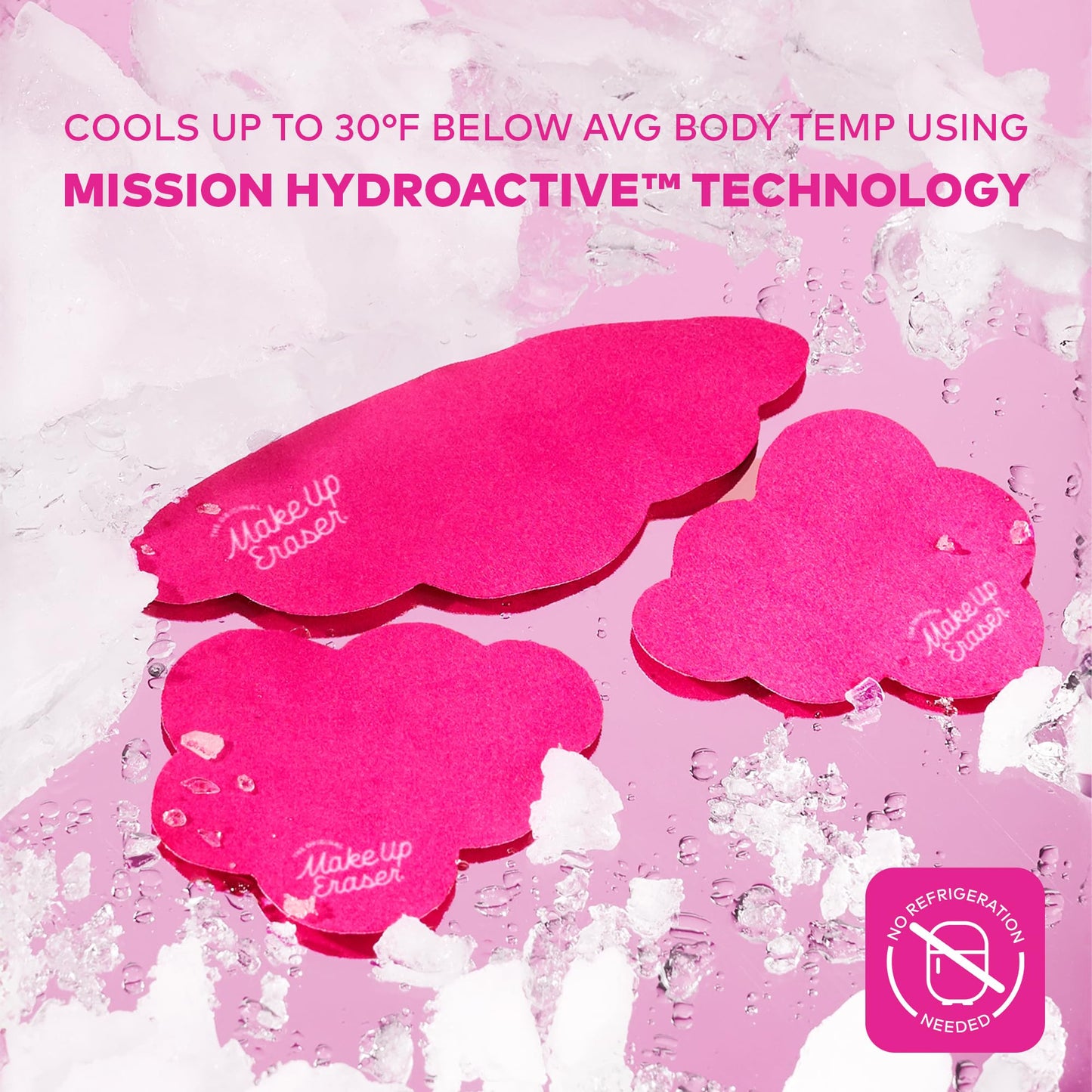 MakeUp Eraser Face Cooling Clouds – Reusable Facial Patches for reducing skin redness and irritation – Instant Cooling & Washable