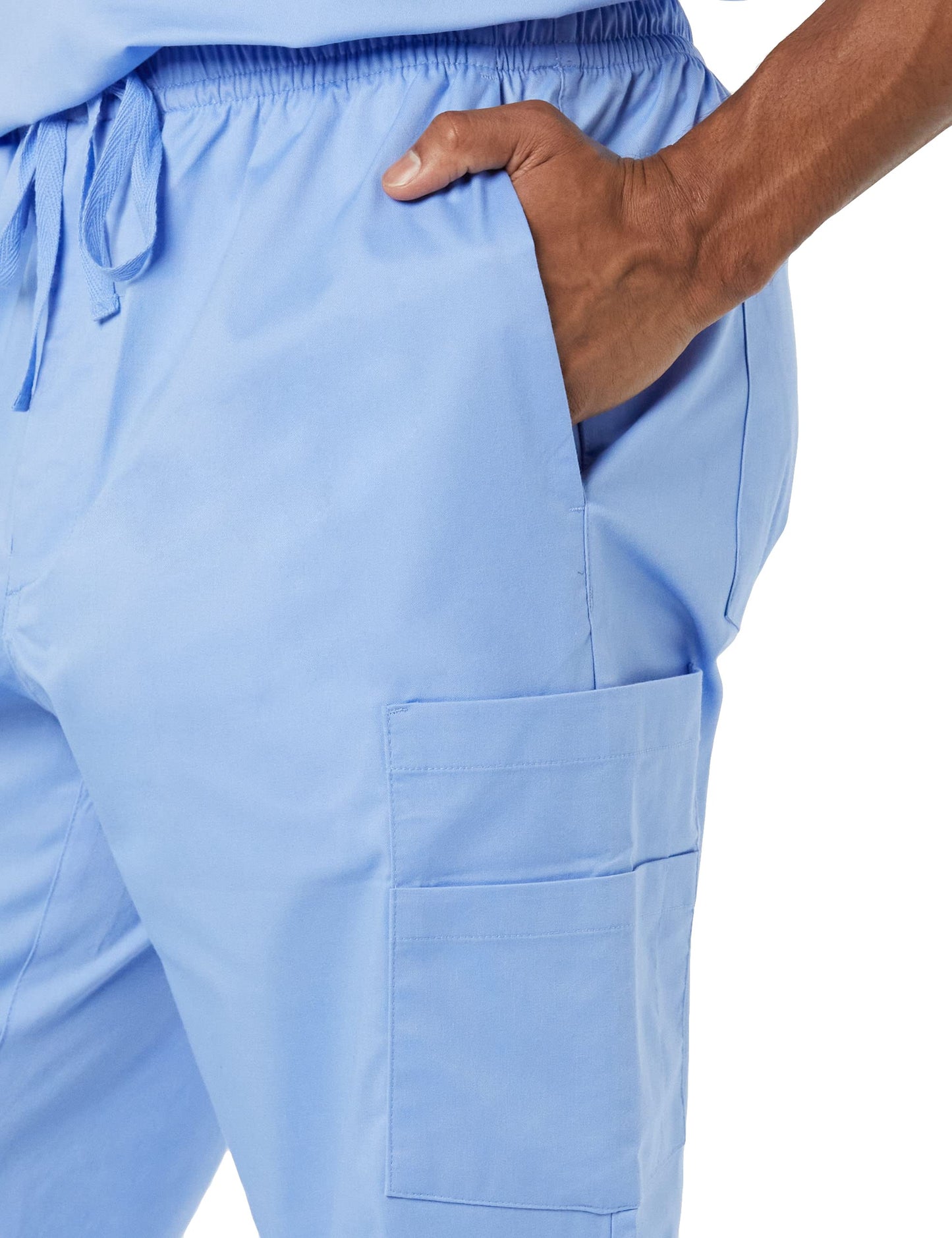 Amazon Essentials Men's Elastic Waistband Straight Leg Scrub Pant with Drawstring