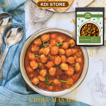 KDI Store Chole Masala, Ready to Eat Punjabi Style Chickpea Curry, Freeze Dried, USDA Organic, 65g