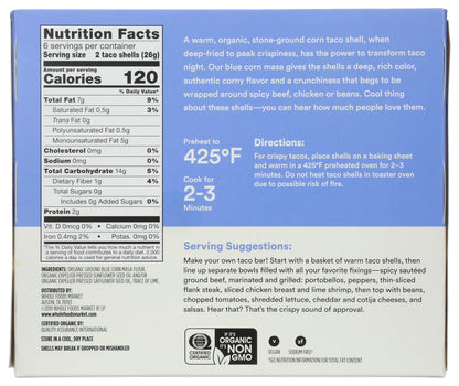 365 by Whole Foods Market, Organic Blue Taco Shells, 5.5 Ounce