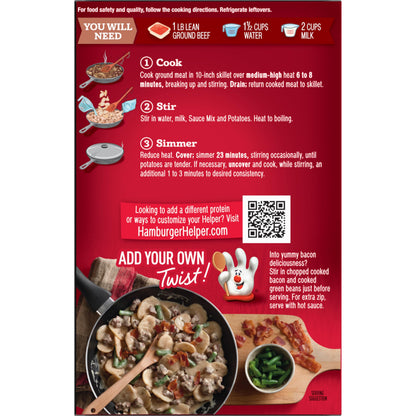 Hamburger Helper Potatoes Stroganoff, 5.0 Ounces, 12 per Case