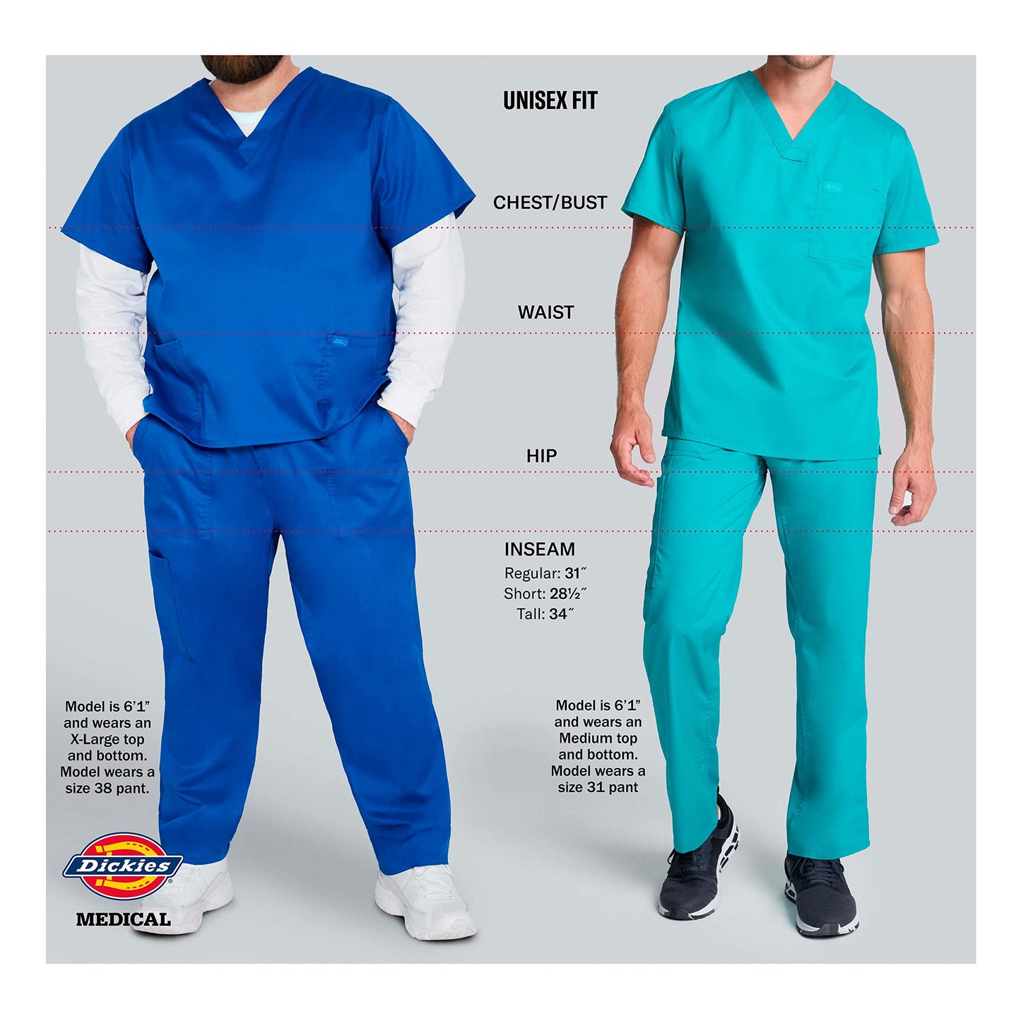 Dickies Women and Men Natural Rise Pant with 2 Pockets and Adjustable Drawstring, 83006