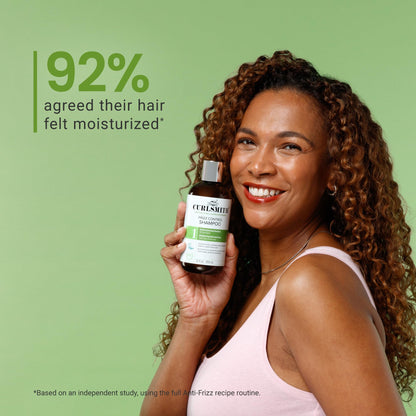 CURLSMITH Frizz Control Shampoo - Frizz-Fighting Shampoo for Curls, Removes Build-Up, For All Curl Types, Vegan & Cruelty Free