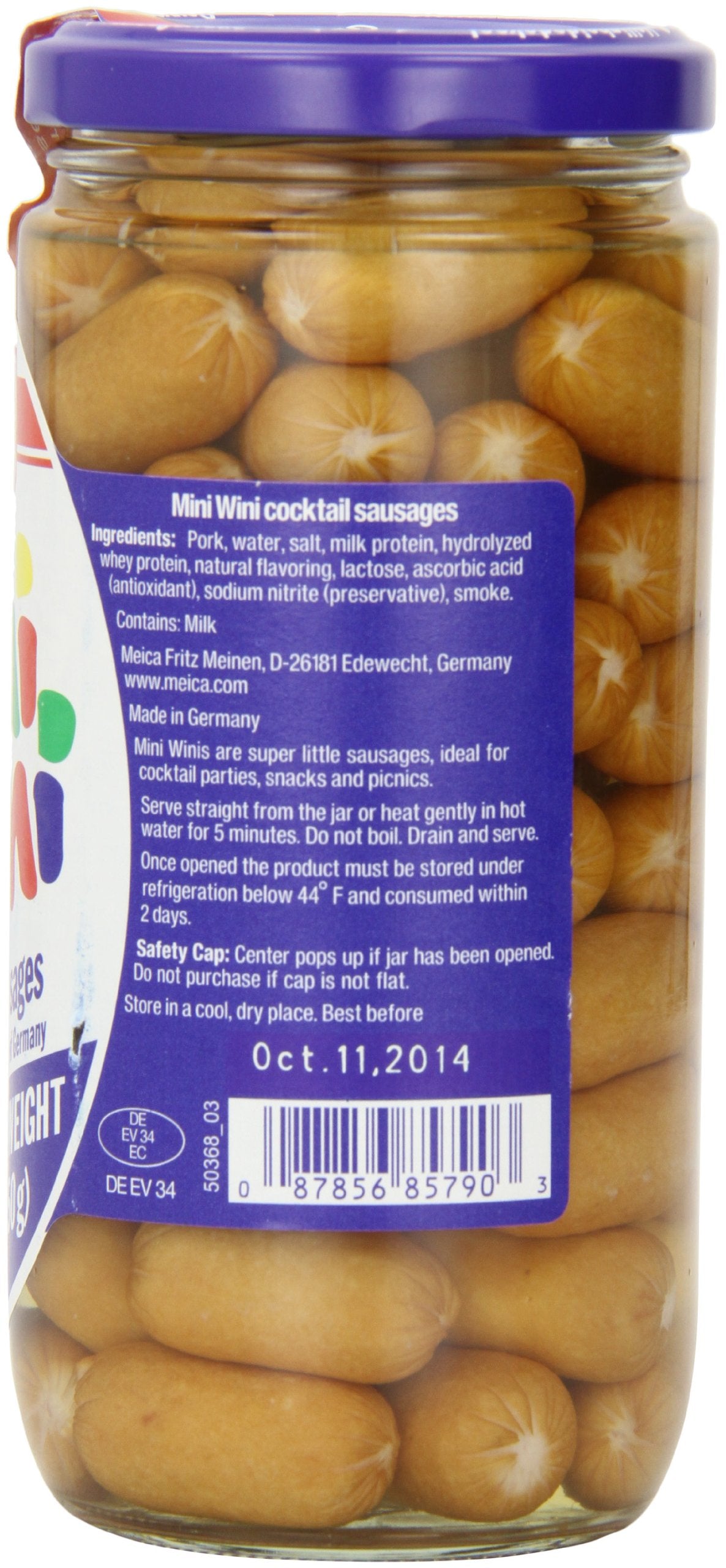 Meica Mini Wini Sixty Cocktail Sausages, 8.8 Ounce