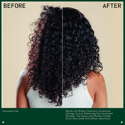 Aveda Brilliant Humectant Pomade | Enhances Curl | Adds Shine and Definition | for Wavy, Curly & Coily Hair Types | Jasmine, Rose, Clove Aroma | 2.5 Ounce