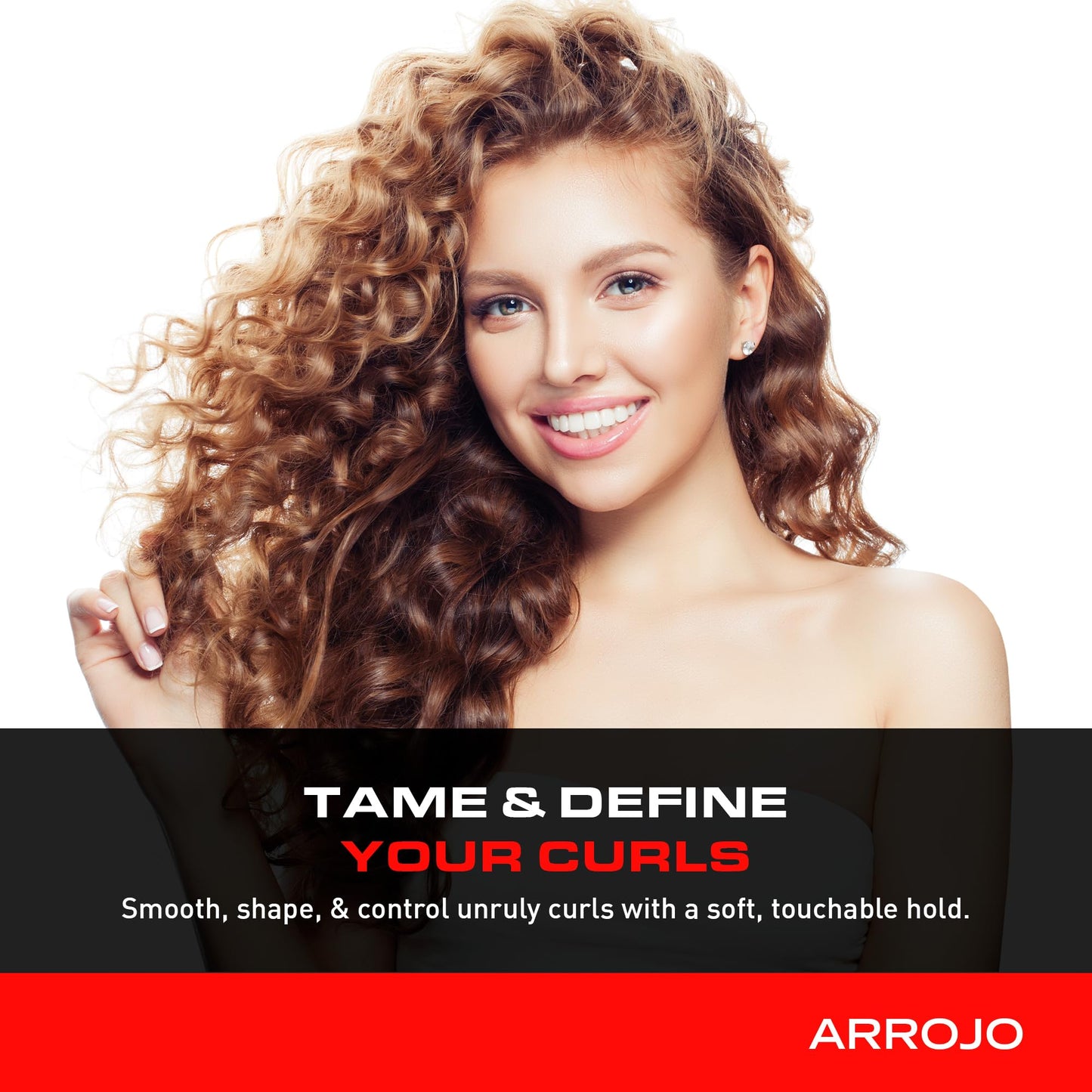 ARROJO Curl Control Curly Hair Gel – Curly Hair Products for Unruly Curls – Sulfate Free Curl Gel w/Vitamin B5 – Hair Gel for Curly Hair to Calm & Control – Anti Frizz Hair Products