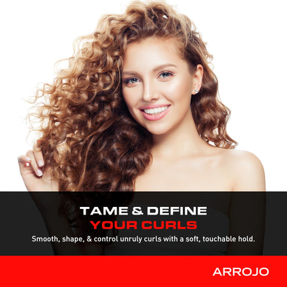 ARROJO Curl Control Curly Hair Gel – Curly Hair Products for Unruly Curls – Sulfate Free Curl Gel w/Vitamin B5 – Hair Gel for Curly Hair to Calm & Control – Anti Frizz Hair Products