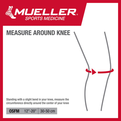 MUELLER Sports Medicine Adjustable Knee Support, Knee Pain Relief Support for Men and Women, Ideal for Arthritis, Sprains, Black