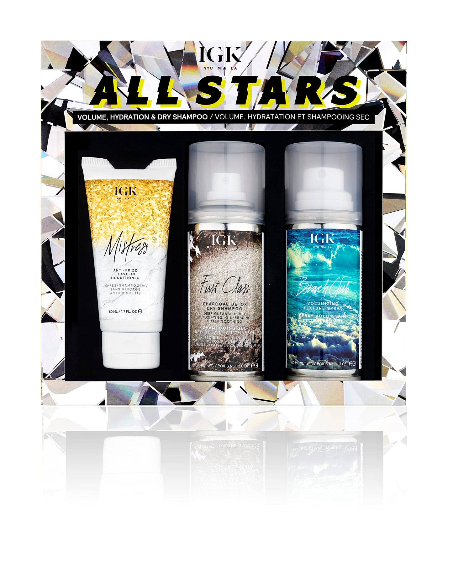 IGK ALL STARS Smooth Shine & Style Extend Kit, 5.4 oz