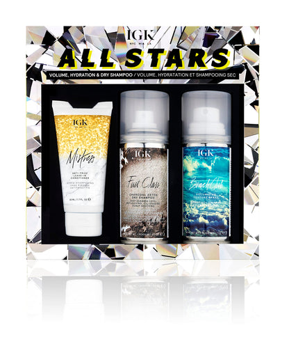 IGK ALL STARS Smooth Shine & Style Extend Kit, 5.4 oz