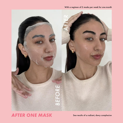 ESW Beauty Most Loved K Beauty Skincare Set - Hydrating Face Masks & Under Eye Patches - Iced Chai Latte Eye Patches - Strawberries & Cream, Deep Detox, The Pink Dream, & Green Reset Face Masks