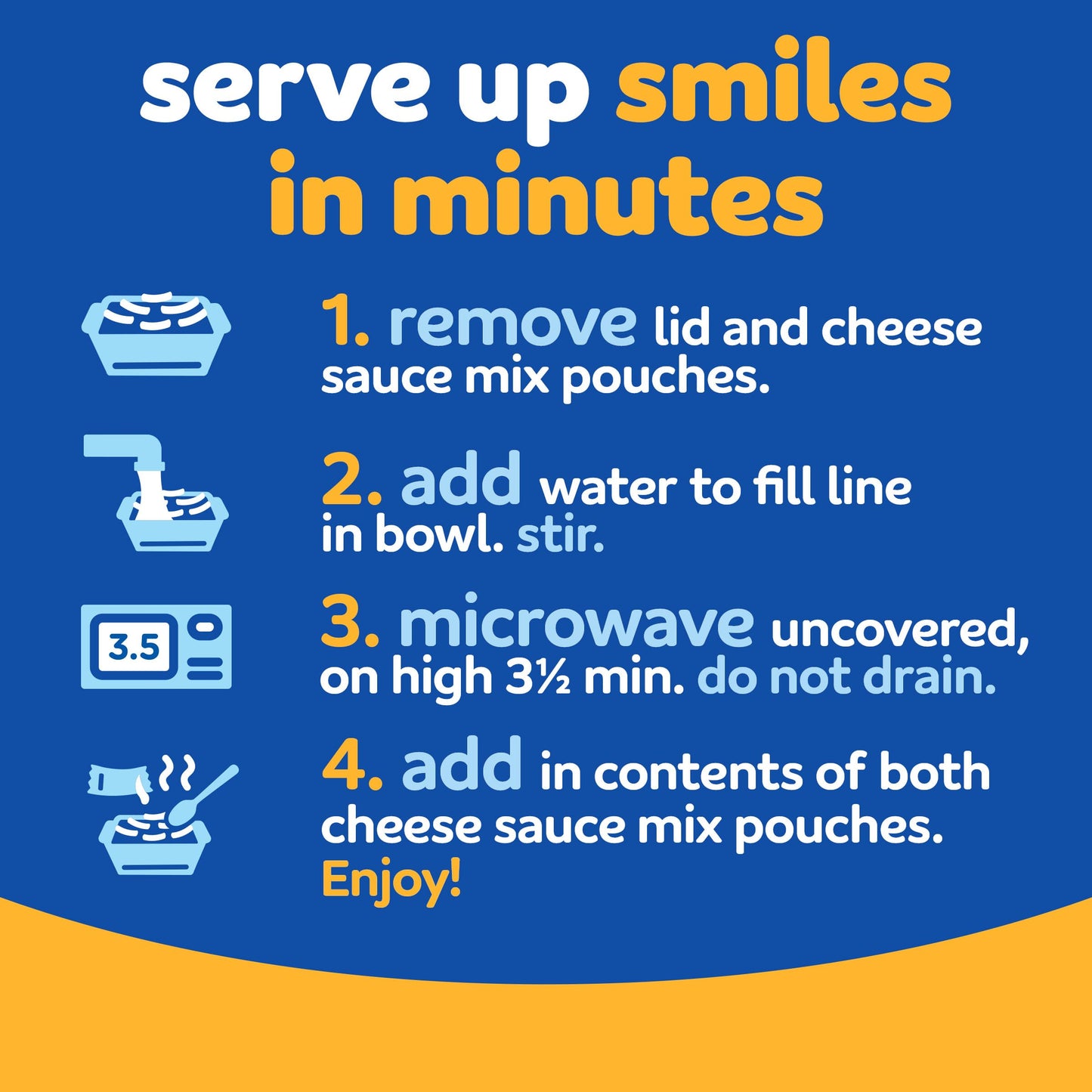 Kraft Mac & Cheese, 1 Big Bowl, for Easy Dinner or Dinner Sides, Original Flavor, No Artificial Flavors, Preservatives or Dyes, 3.5 oz