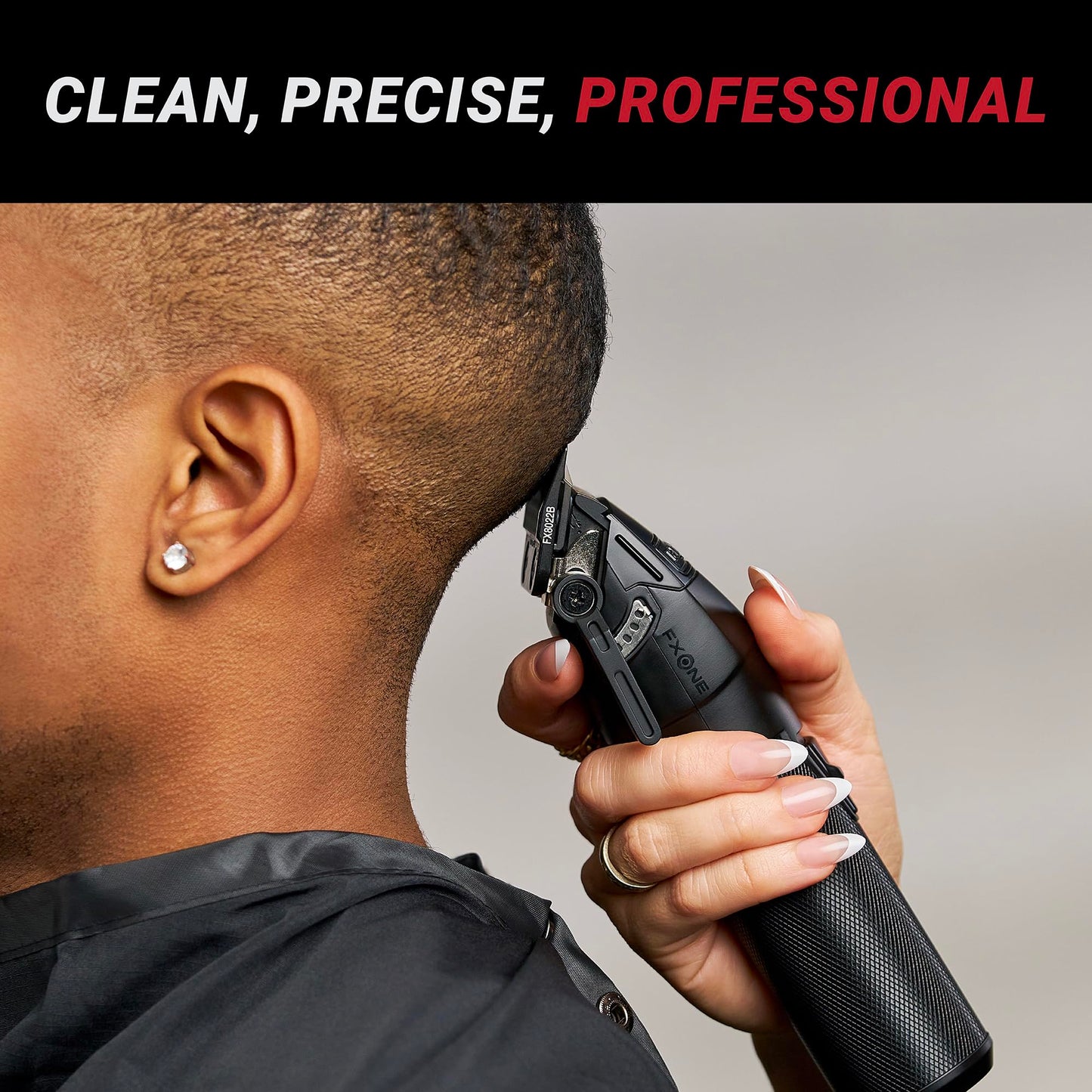 FXONE Professional Cordless Clipper - Beard Trimmer for Men, Professional Stylist & Barber Clippers, USB-C Cordless Hair Clippers for Men with Interchangeable Battery