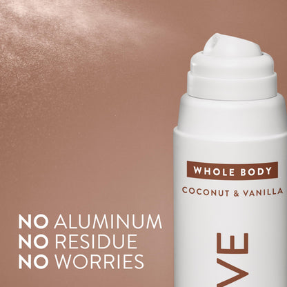 Native Whole Body Deodorant Spray, Coconut & Vanilla, 72 Hour Odor Control, Aluminum Free, No Chemical Propellant, Contains Naturally Derived Ingredients, 3.5 oz